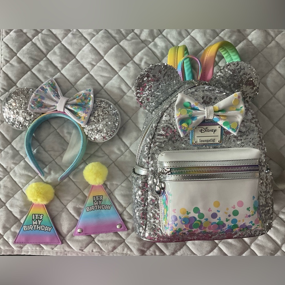 Loungefly mini backpack and ears